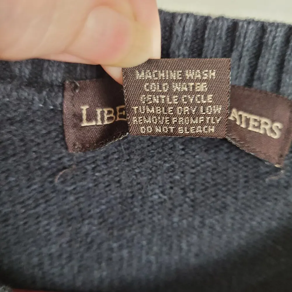 Vintage Liberty Sweaters tan and grey argyle sweater Size Medium Preppy Dadcore